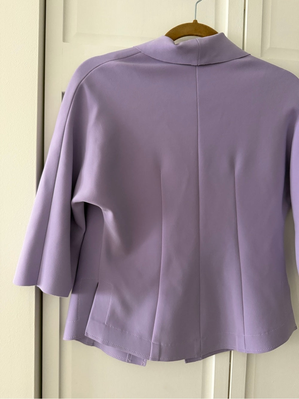 Vintage Barbeau Lilac Cropped Blazer Size M – Elegant Pastel Jacket