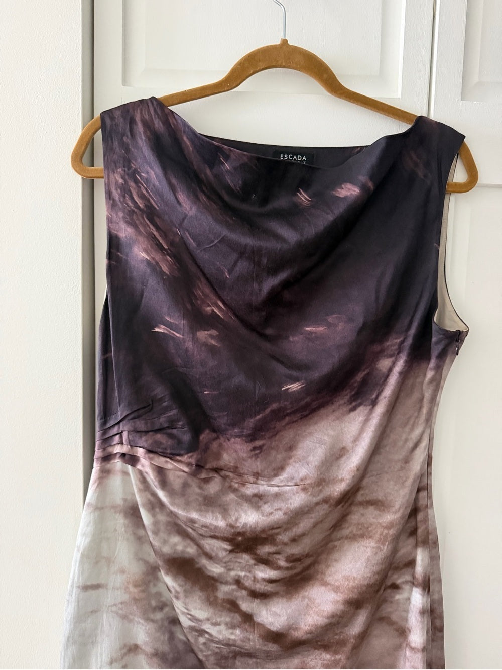 Escada Sport Ombre-Effect Ruched Sheath Dress - Size 8/10 (EU 40)