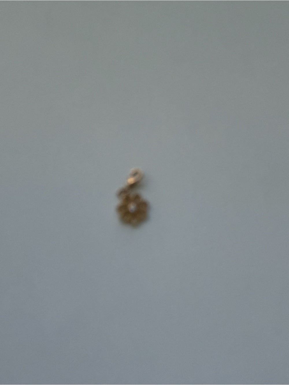 Thomas Sabo Gold Plated Sterling Silver Daisy Charm Authentic