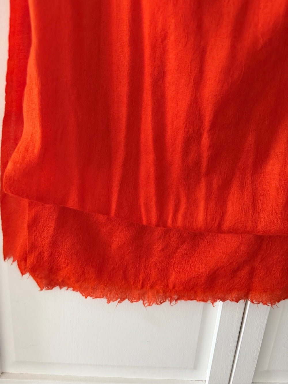 Vintage Orange Paisley Damask Pashmina Shawl Scarf European Luxury Wrap - Studio Edition