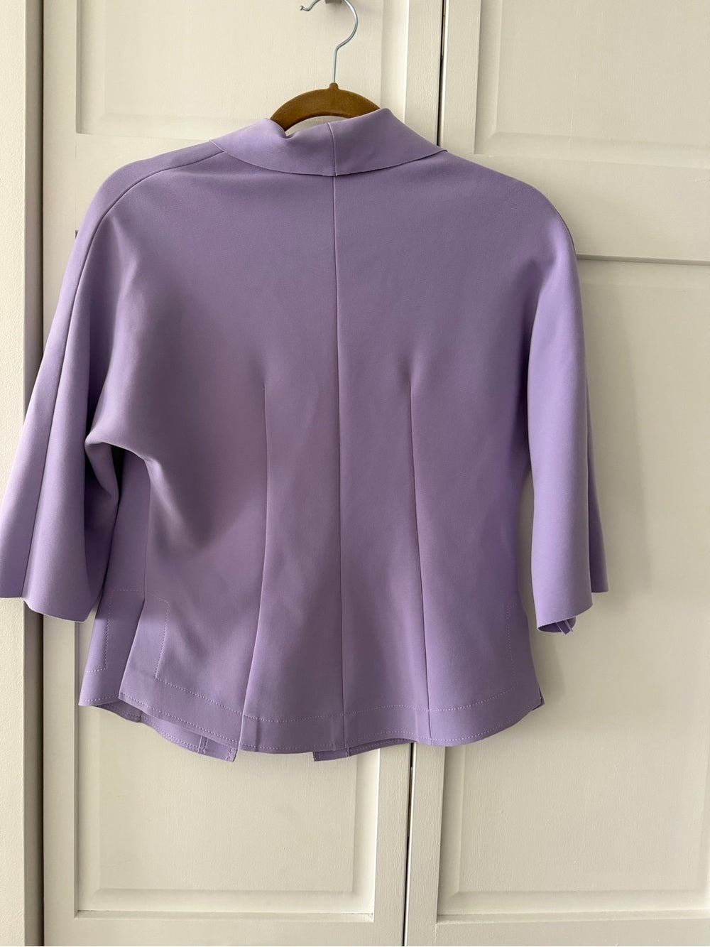 Vintage Barbeau Lilac Cropped Blazer Size M – Elegant Pastel Jacket