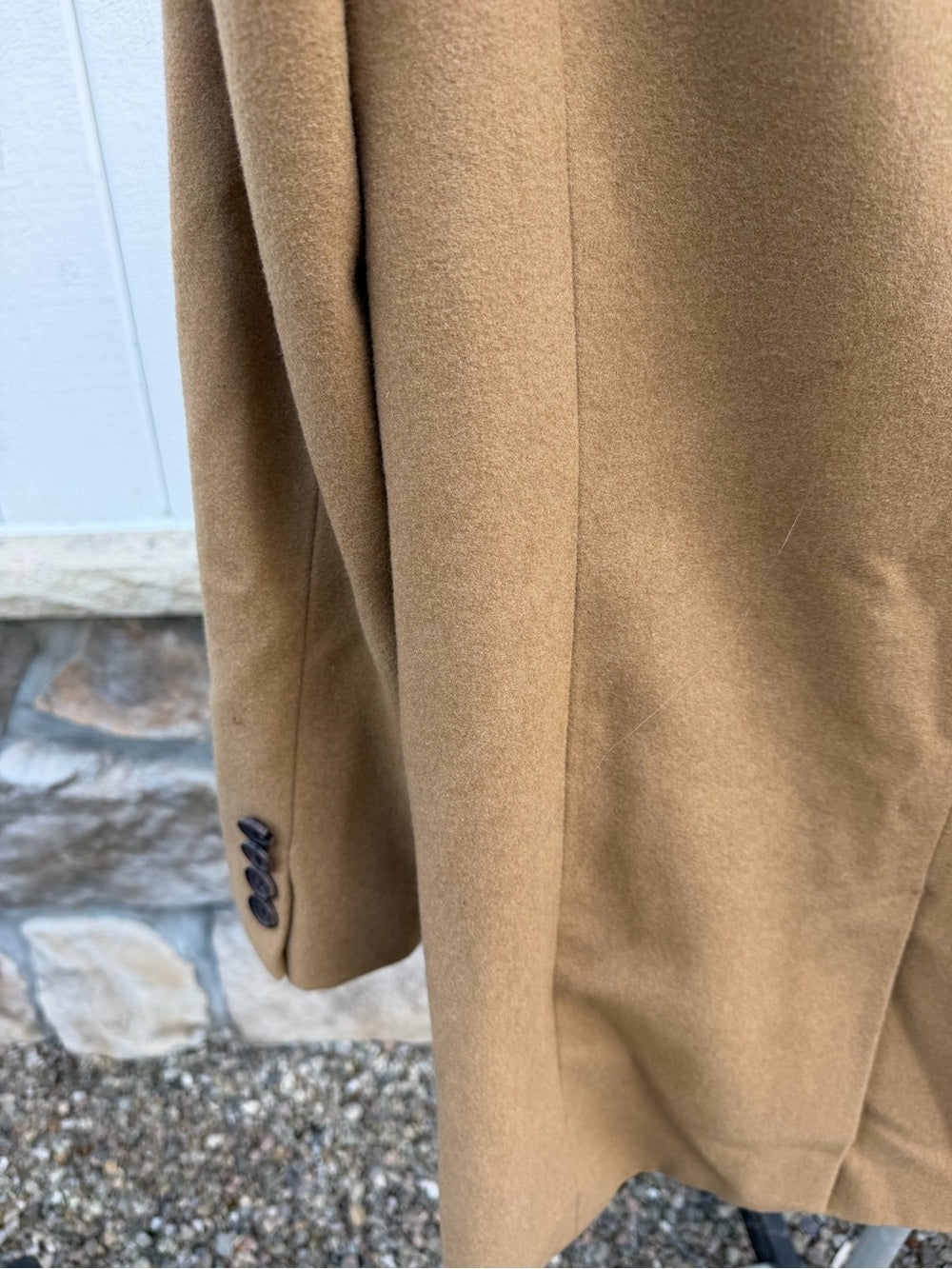 Banana Republic Camel Wool Blend Topcoat Overcoat - Size M