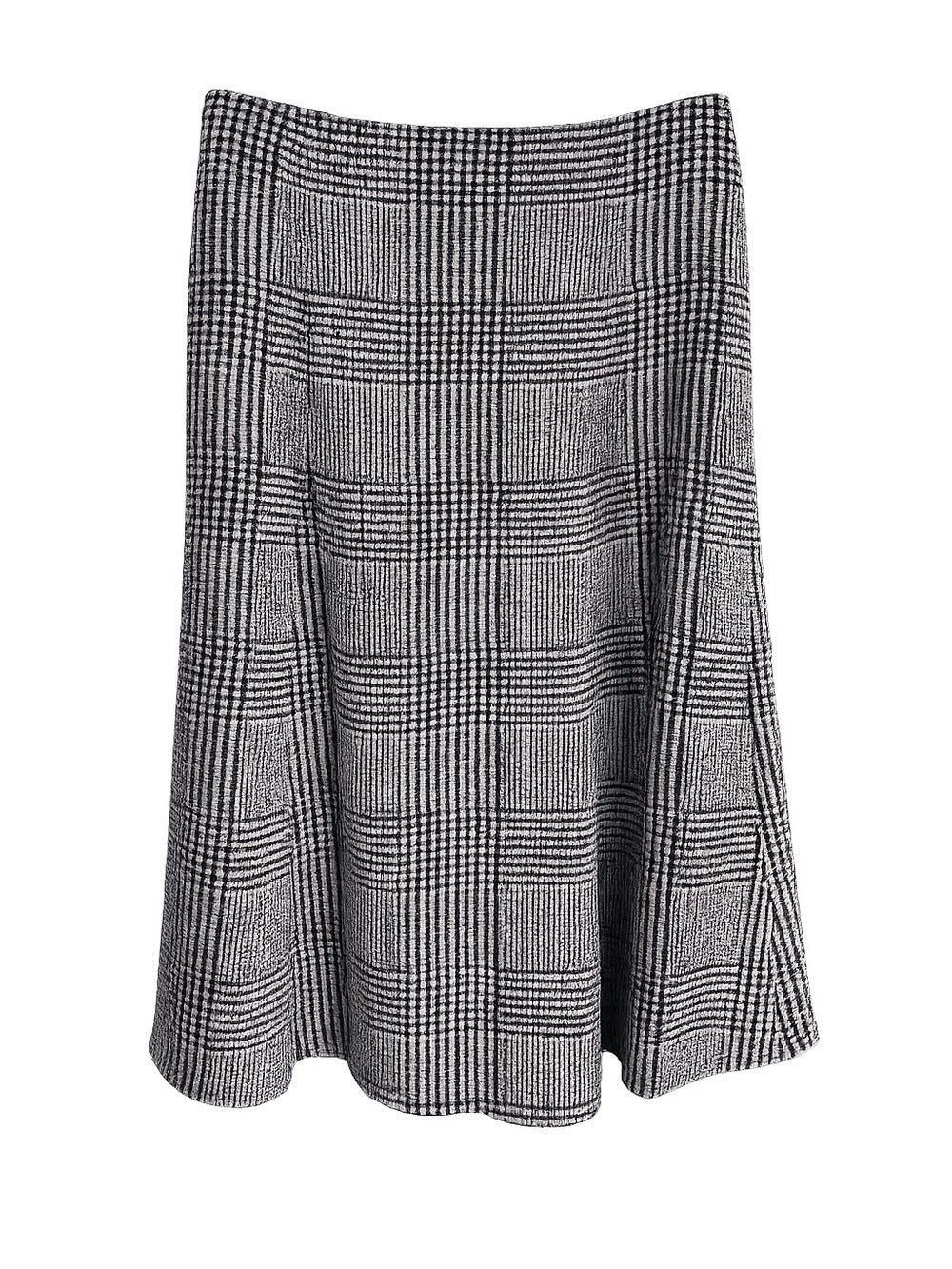 Club Monaco Black & White Houndstooth Midi Skirt Size 4