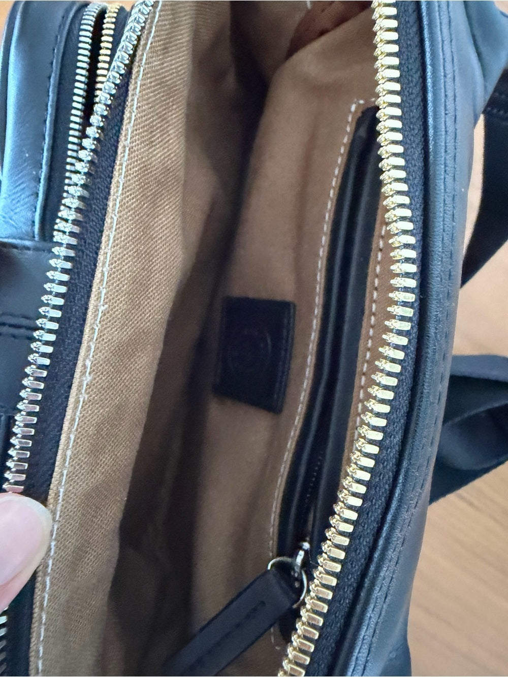 WANT Les Essentiels Testa Black Leather Waist Pack Crossbody Sling Bag