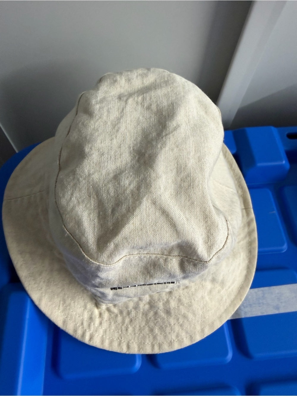 NWOT JACQUEMUS Neutral Beige Bucket Hat with Logo Plaque