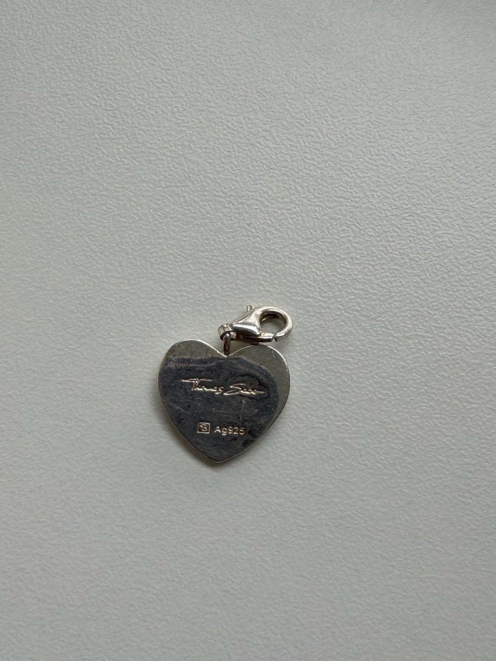 Thomas Sabo Authentic Sterling Silver Mom Maman Heart Charm