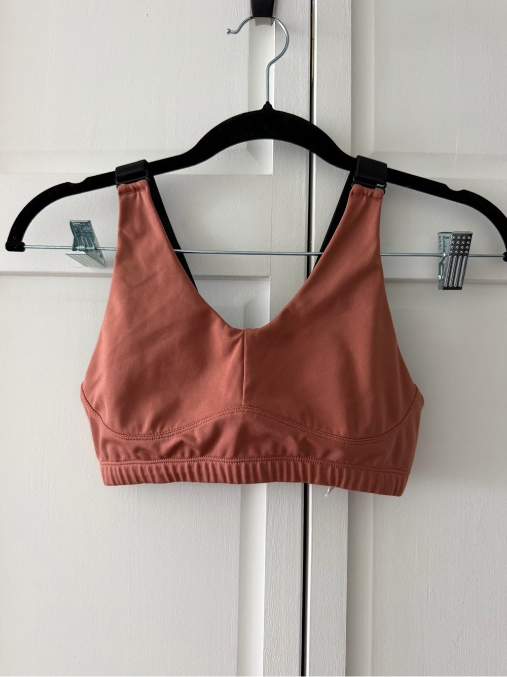 Varley Adjustable Strap Sports Bra Size Rust Medium Support XS