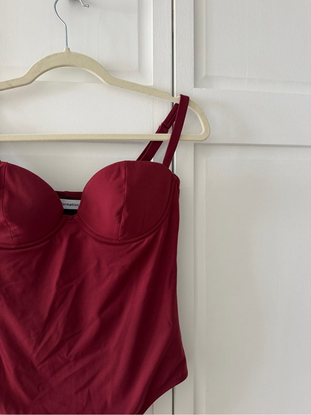 NWOT Reformation Aria Sweetheart Underwire One Piece Swimsuit M