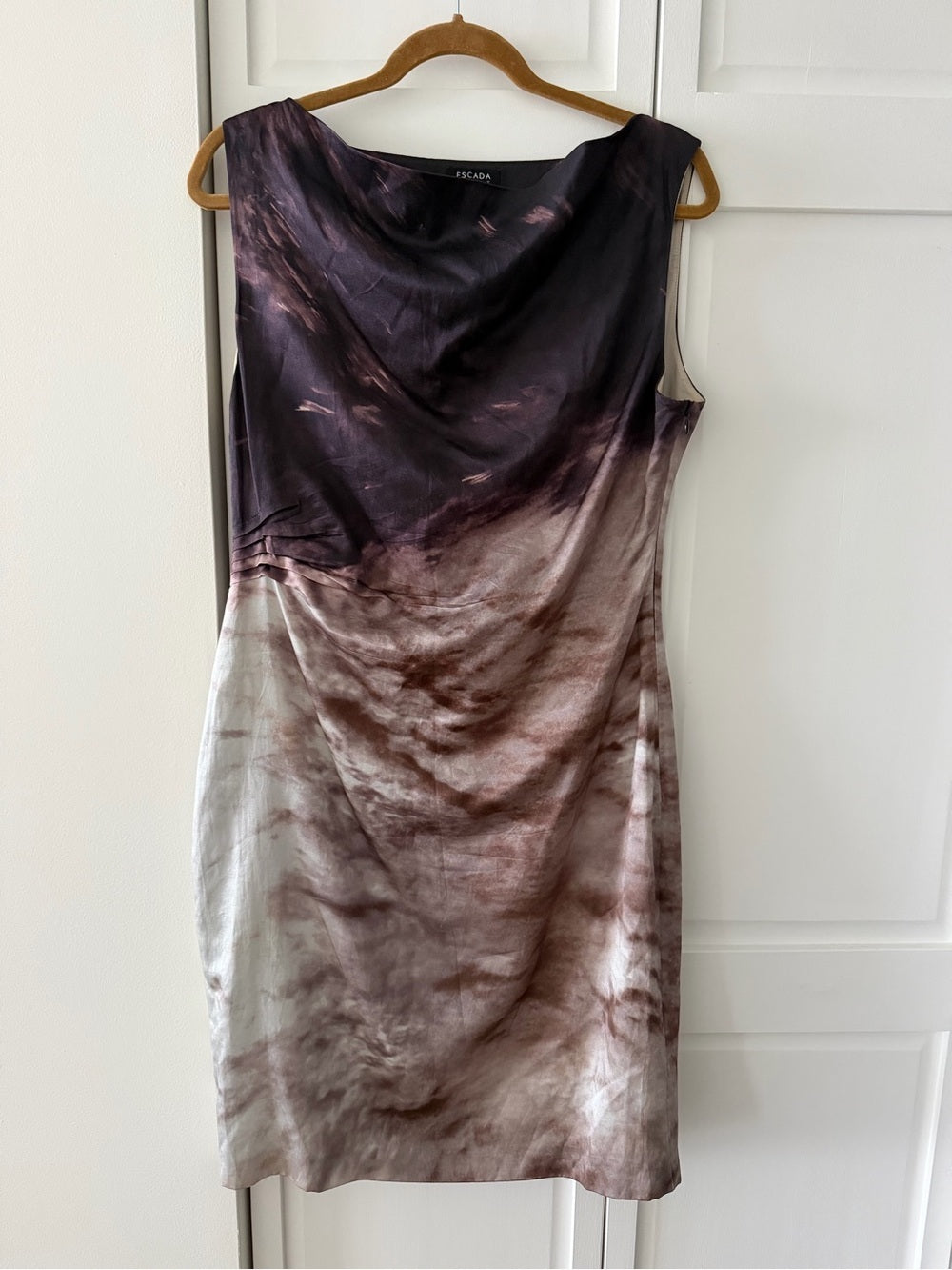 Escada Sport Ombre-Effect Ruched Sheath Dress - Size 8/10 (EU 40)