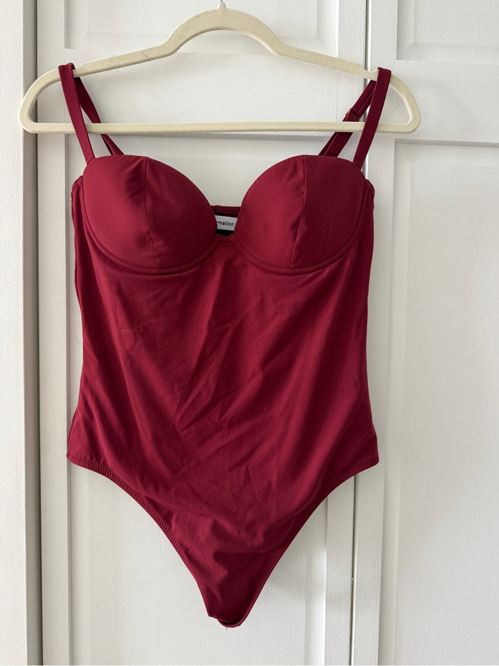 NWOT Reformation Aria Sweetheart Underwire One Piece Swimsuit M
