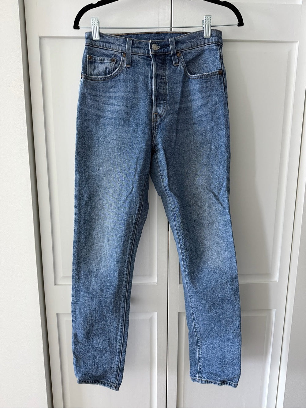Levi's 501 Original Fit High-Rise Jeans - Mid-Light Wash - Size 27
