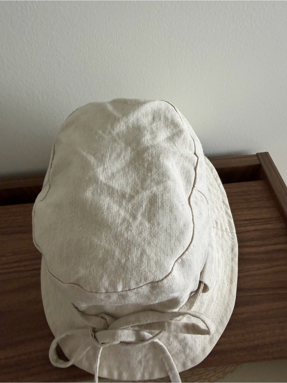 Jacquemus Beige cotton Tie detail Bucket Hat nwot