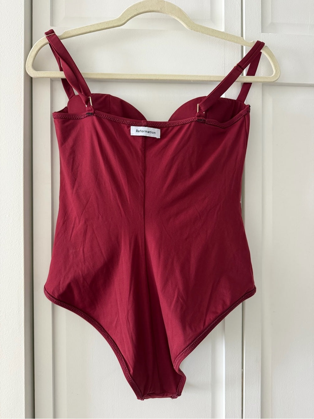 NWOT Reformation Aria Sweetheart Underwire One Piece Swimsuit M