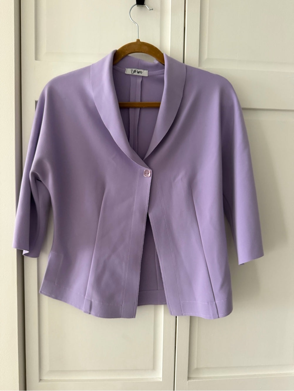 Vintage Barbeau Lilac Cropped Blazer Size M – Elegant Pastel Jacket