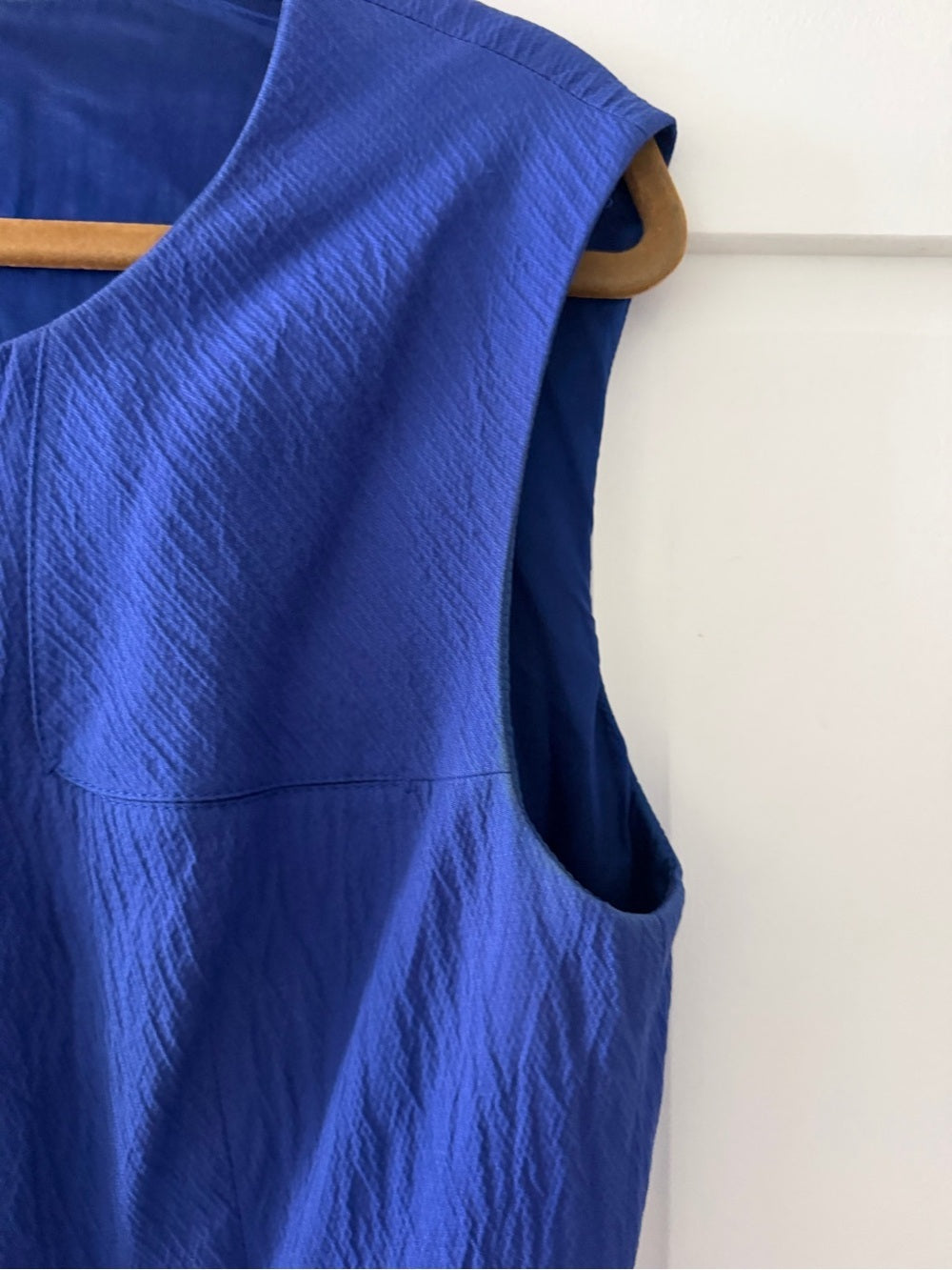 Escada Electric Blue Zip-Front Sheath Dress - Size 8/10 (EU 40)