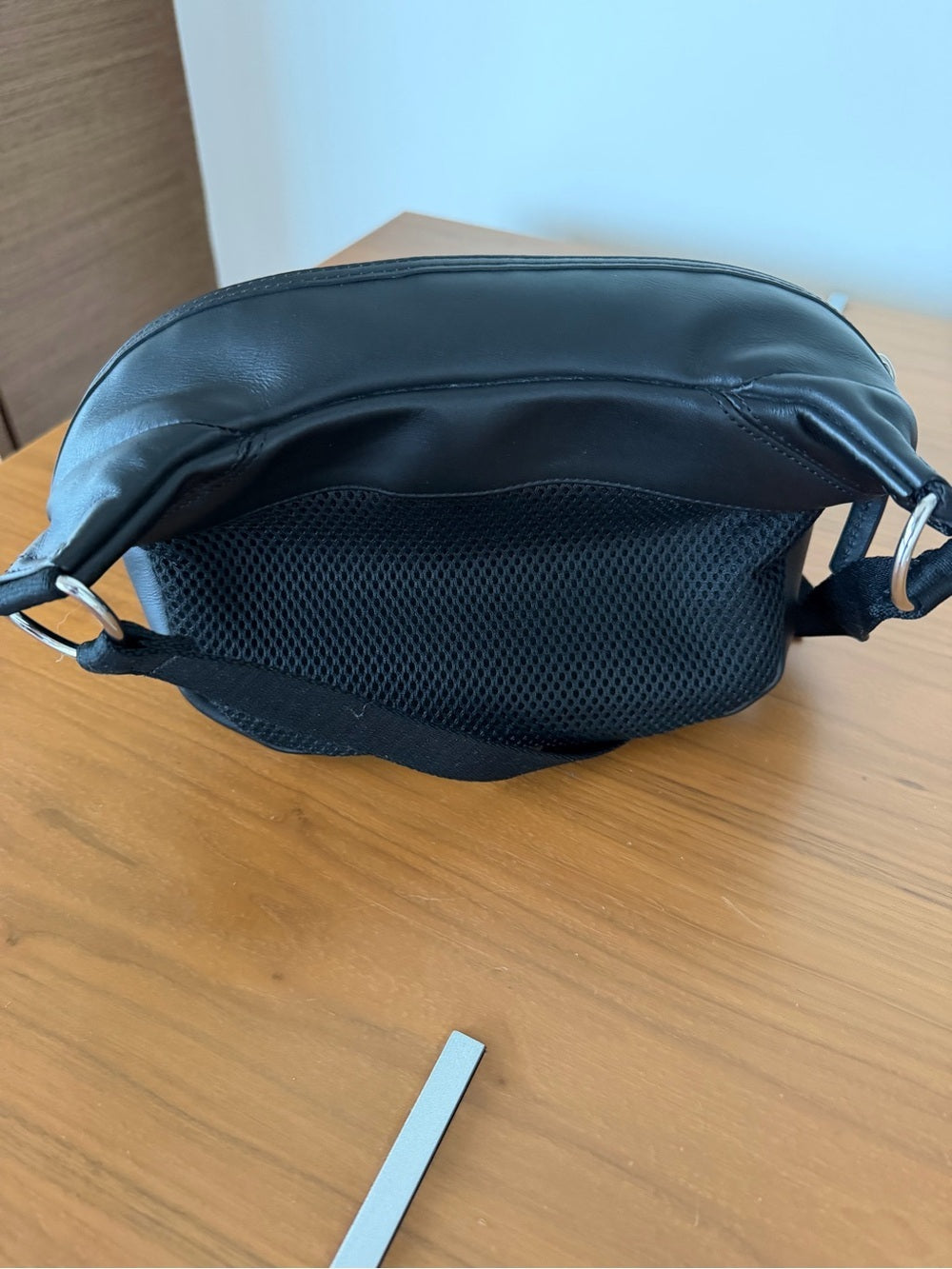 WANT Les Essentiels Testa Black Leather Waist Pack Crossbody Sling Bag
