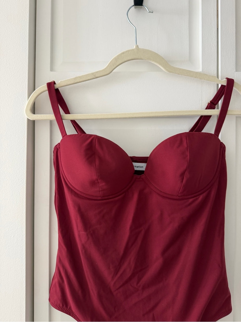 NWOT Reformation Aria Sweetheart Underwire One Piece Swimsuit M