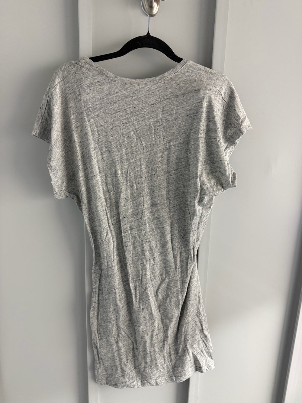 NWT IRO Paris Heather Grey Twist Front T-Shirt Dress M