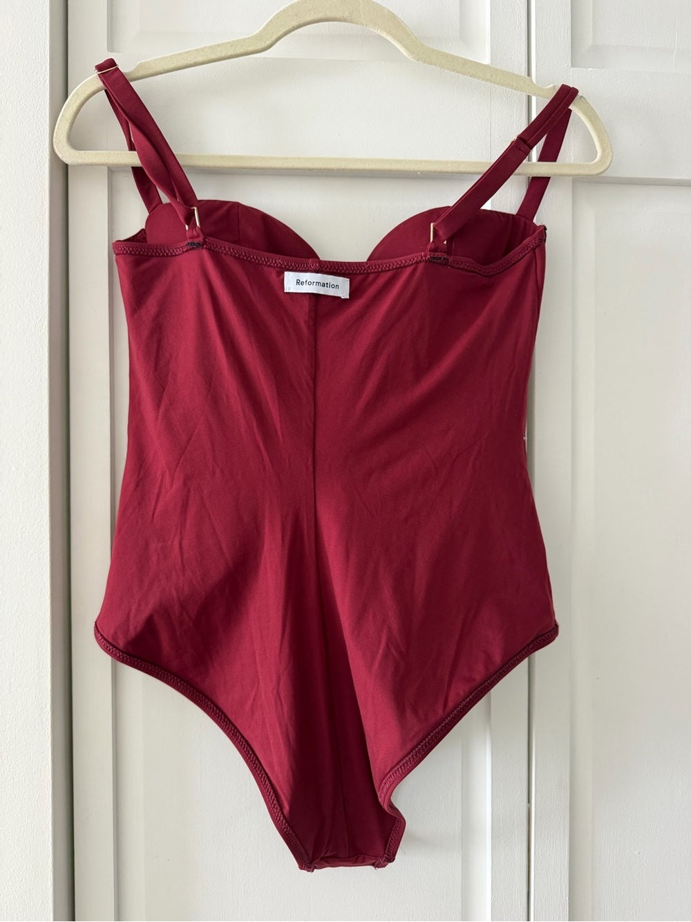 NWOT Reformation Aria Sweetheart Underwire One Piece Swimsuit M