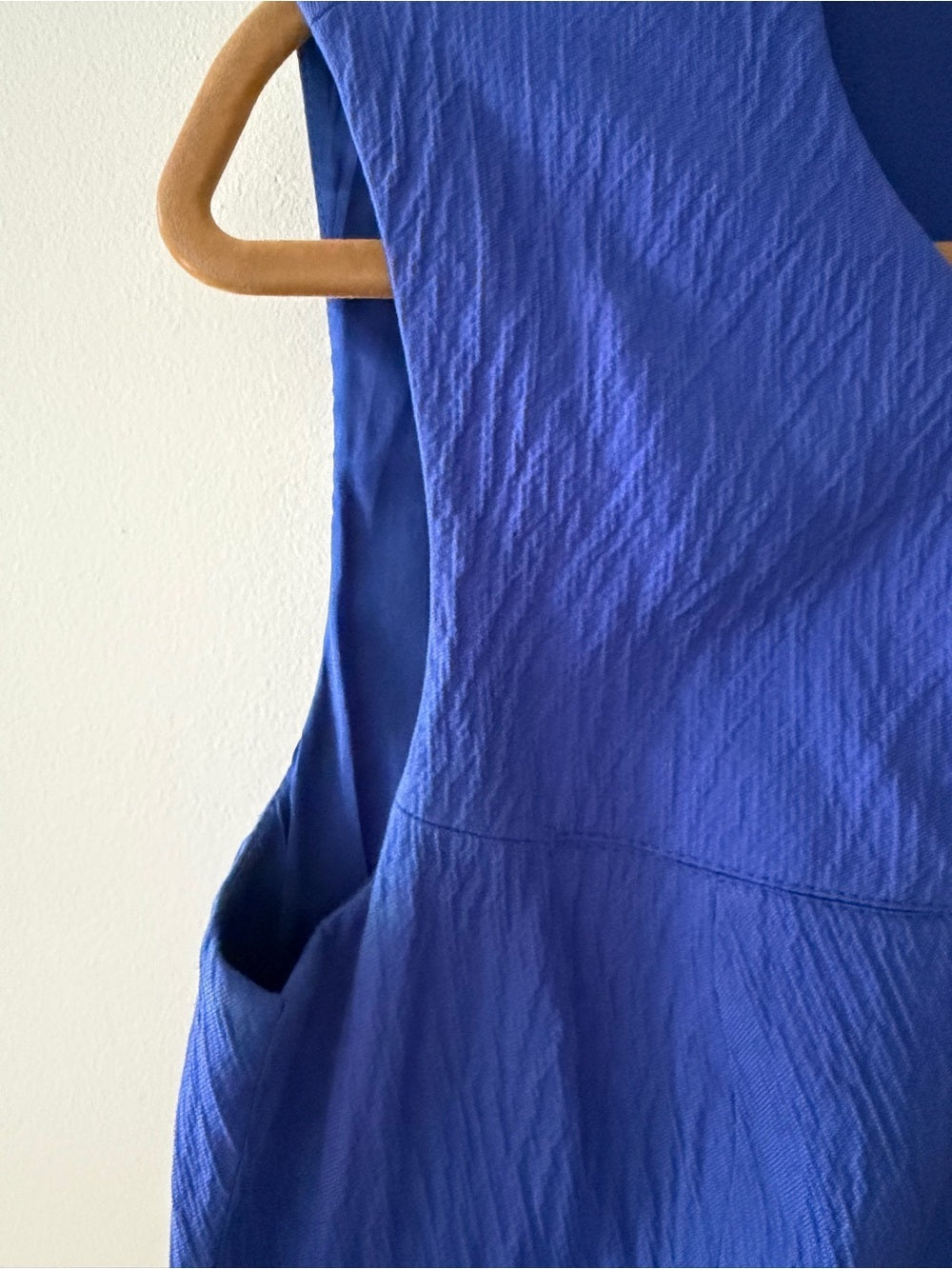 Escada Electric Blue Zip-Front Sheath Dress - Size 8/10 (EU 40)
