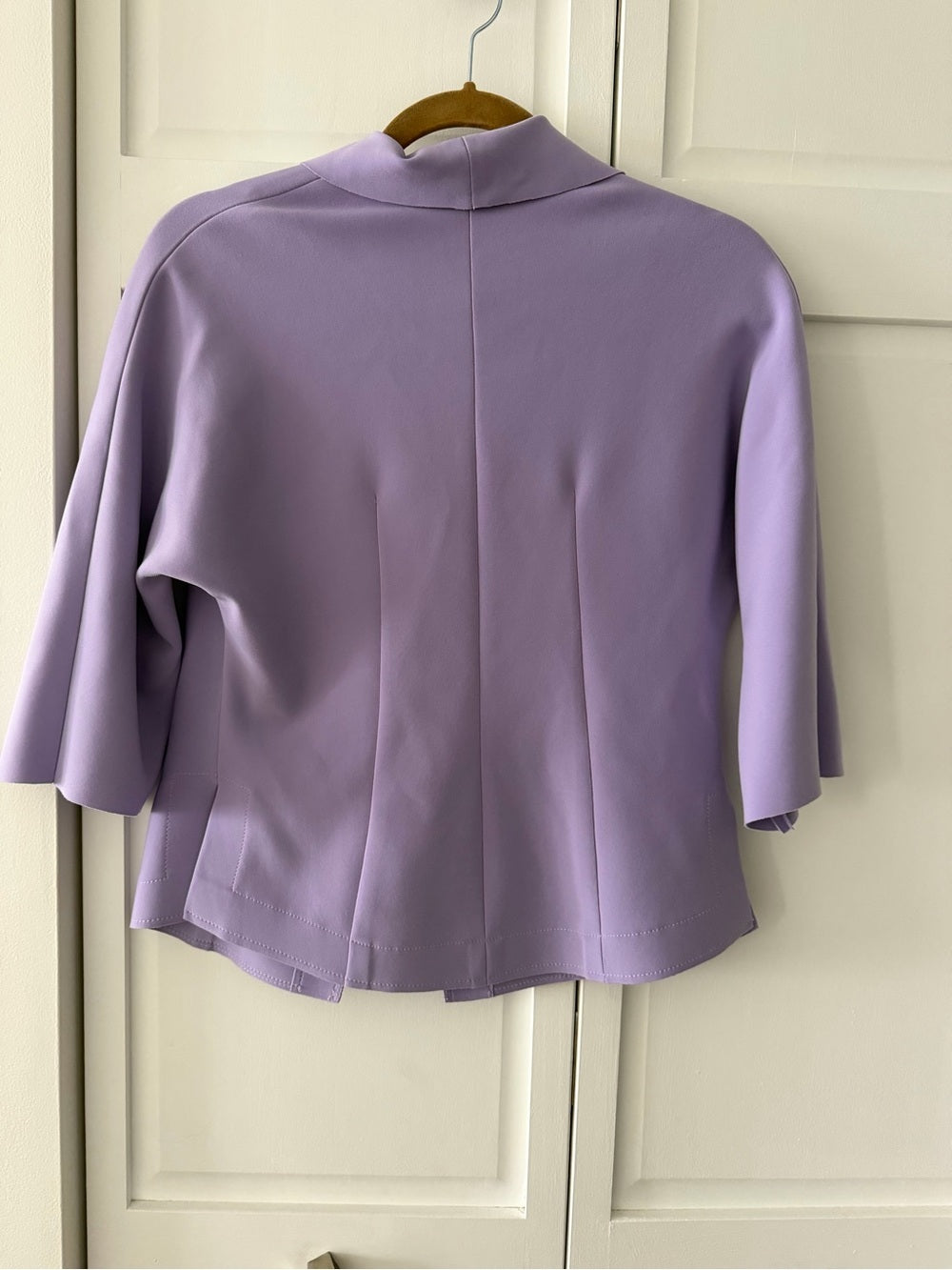 Vintage Barbeau Lilac Cropped Blazer Size M – Elegant Pastel Jacket