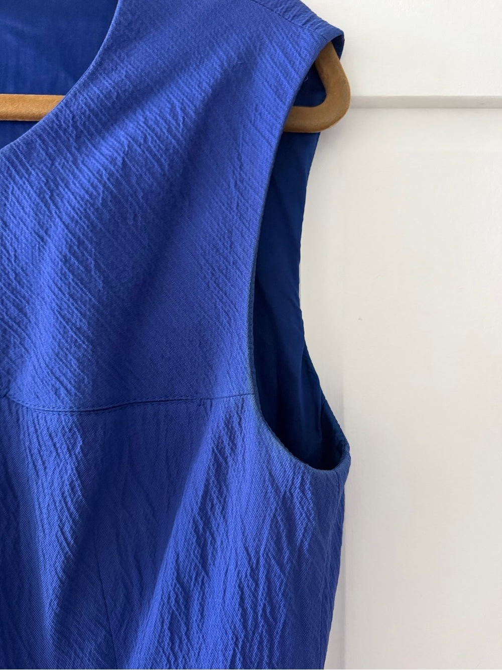 Escada Electric Blue Zip-Front Sheath Dress - Size 8/10 (EU 40)