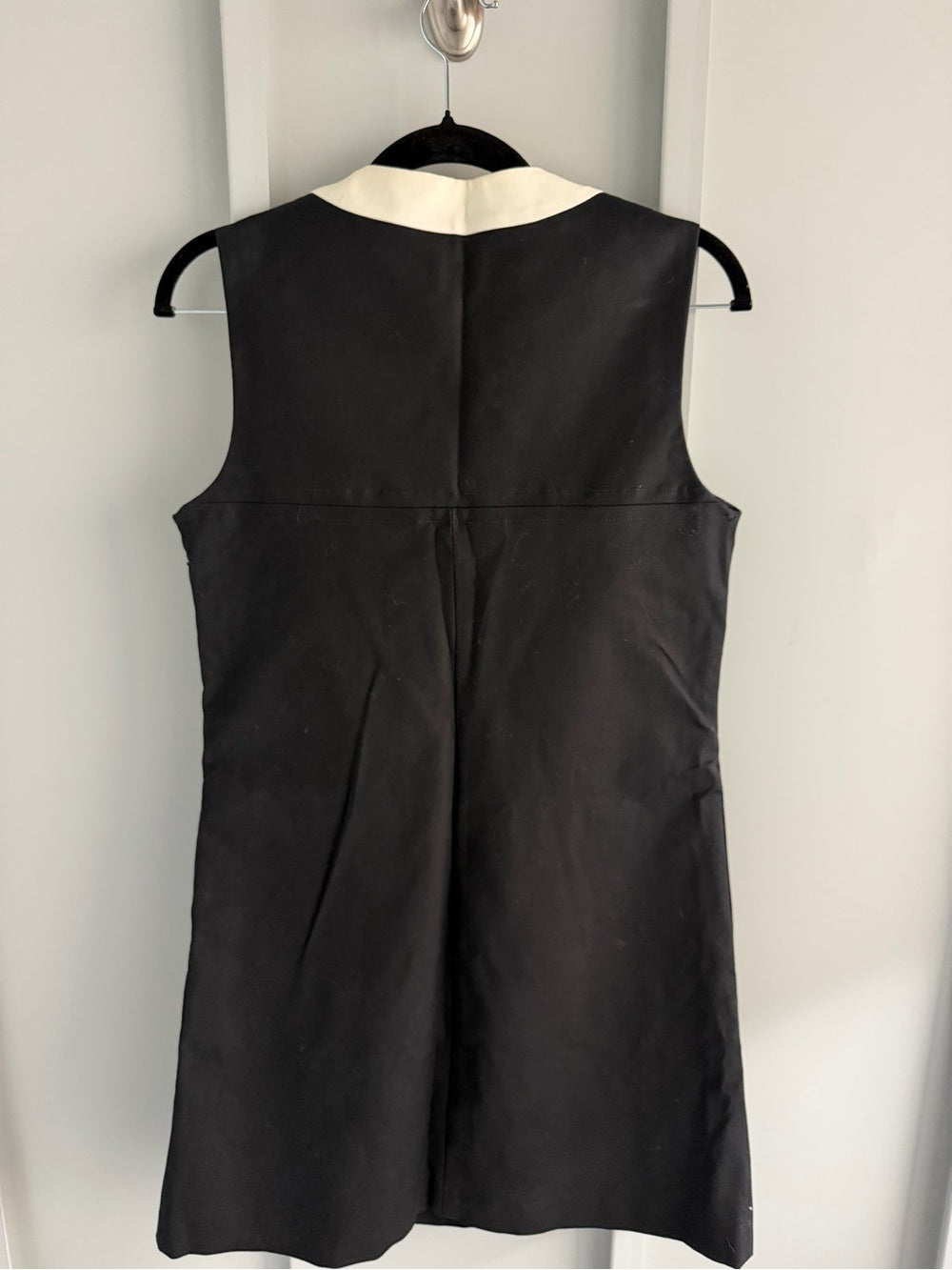 Milly New York NWT Black Cream Mod Mini Shift Dress 6 New