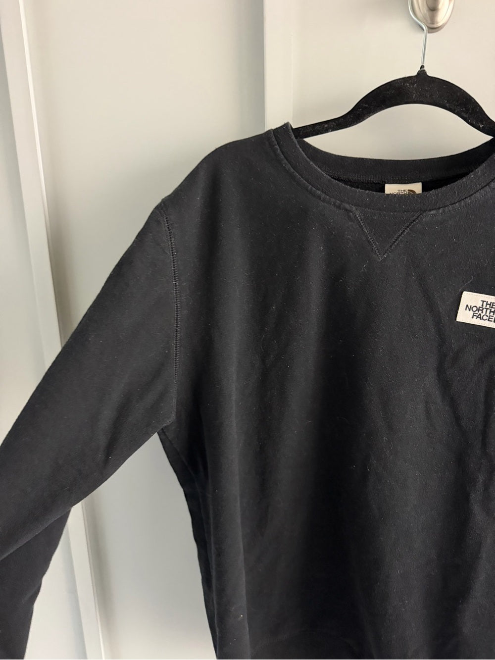 The North Face Black Patch Crew Neck Sweatshirt Men's Size M
