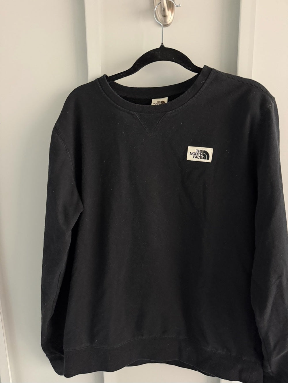 The North Face Black Patch Crew Neck Sweatshirt Men's Size M