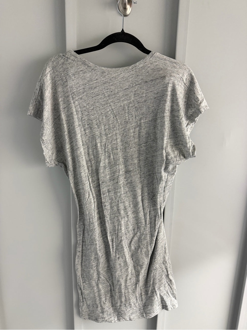 NWT IRO Paris Heather Grey Twist Front T-Shirt Dress M