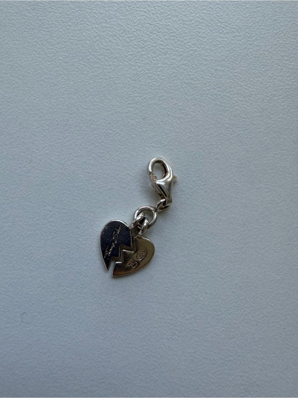 Authentic Thomas Sabo 925 Silver Broken Heart Charm - Studio Edition