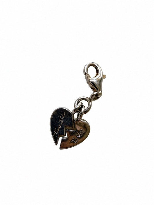 Authentic Thomas Sabo 925 Silver Broken Heart Charm - Studio Edition