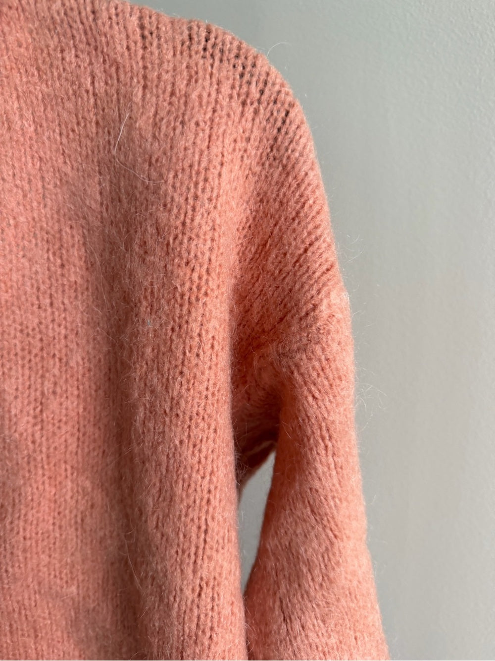 Opulence Paris Pink Mohair Blend Reversible open back  Cardigan size S/M