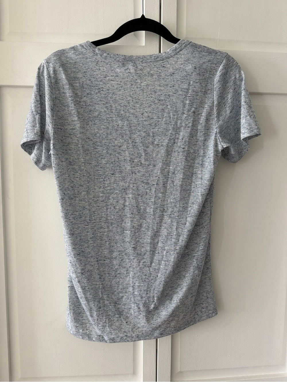 Club Monaco Grey Marled Wool-Blend Pocket T-Shirt Size XS