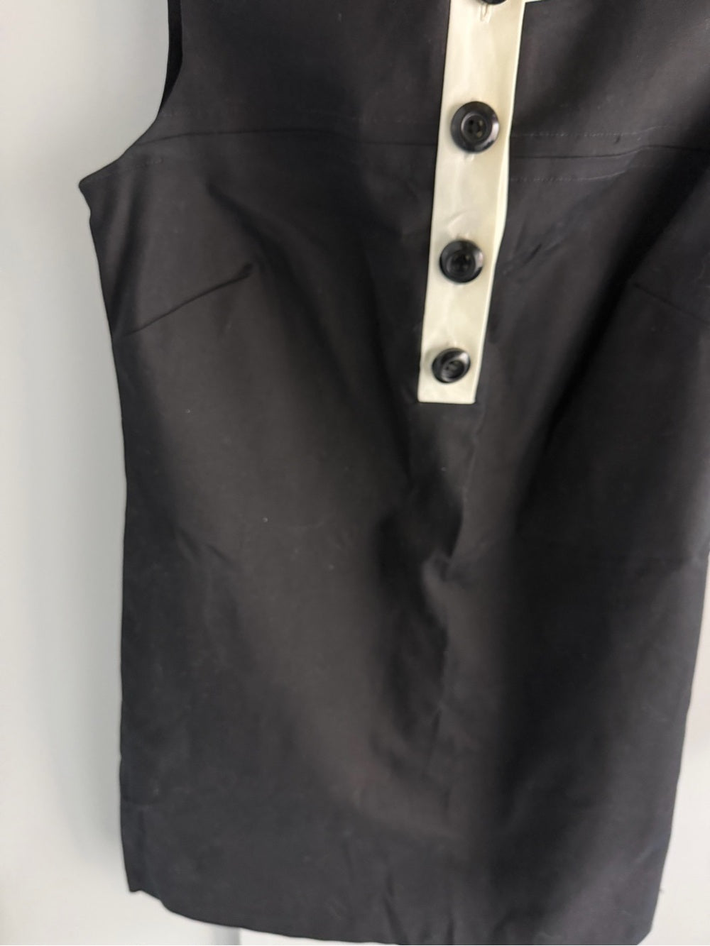 Milly New York NWT Black Cream Mod Mini Shift Dress 6 New