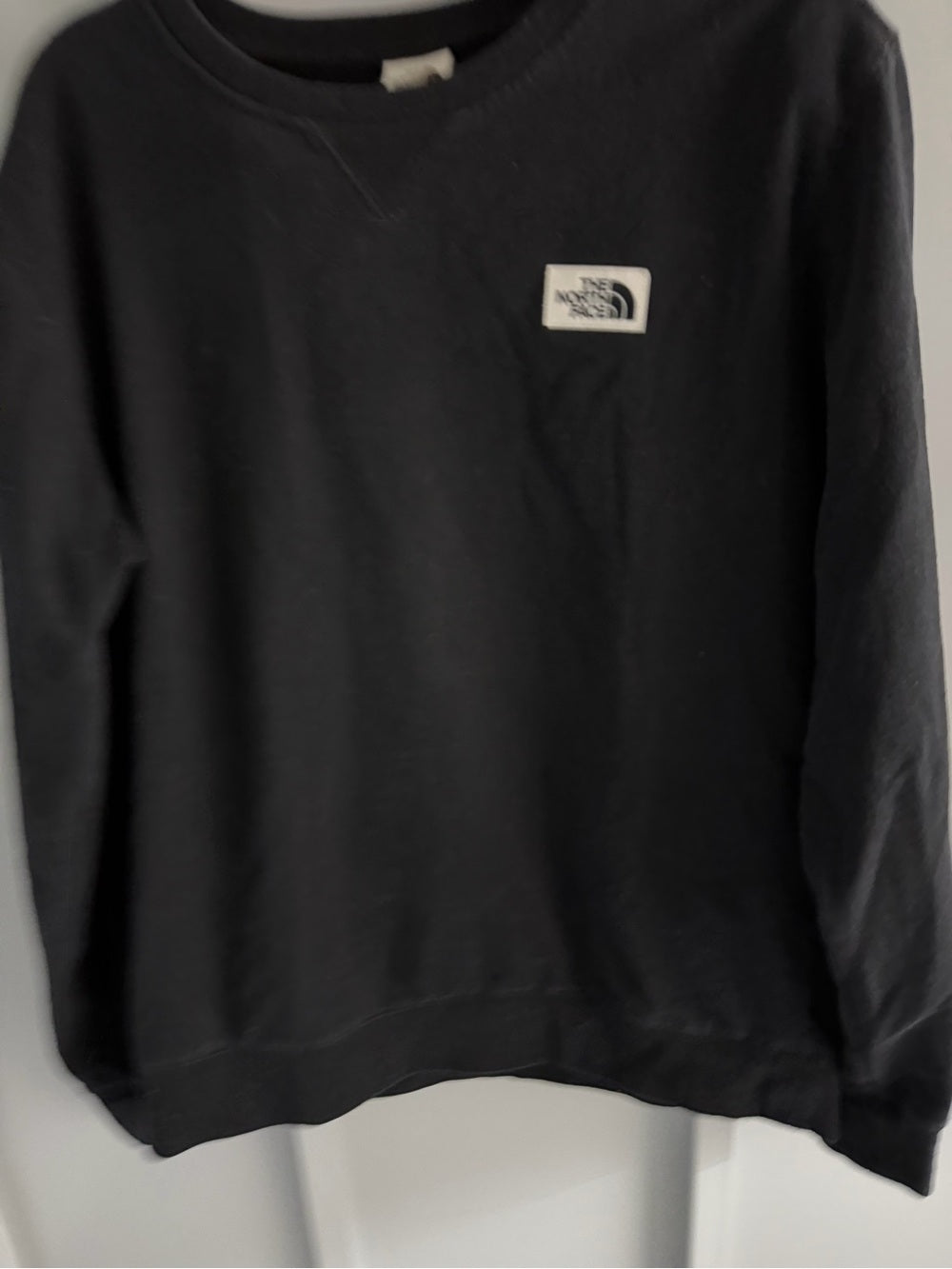 The North Face Black Patch Crew Neck Sweatshirt Men's Size M