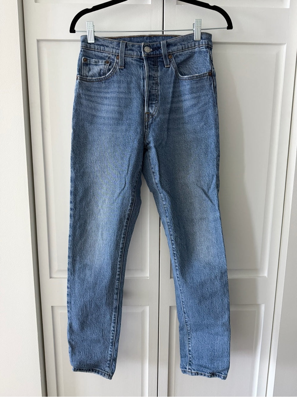 Levi's 501 Original Fit High-Rise Jeans - Mid-Light Wash - Size 27