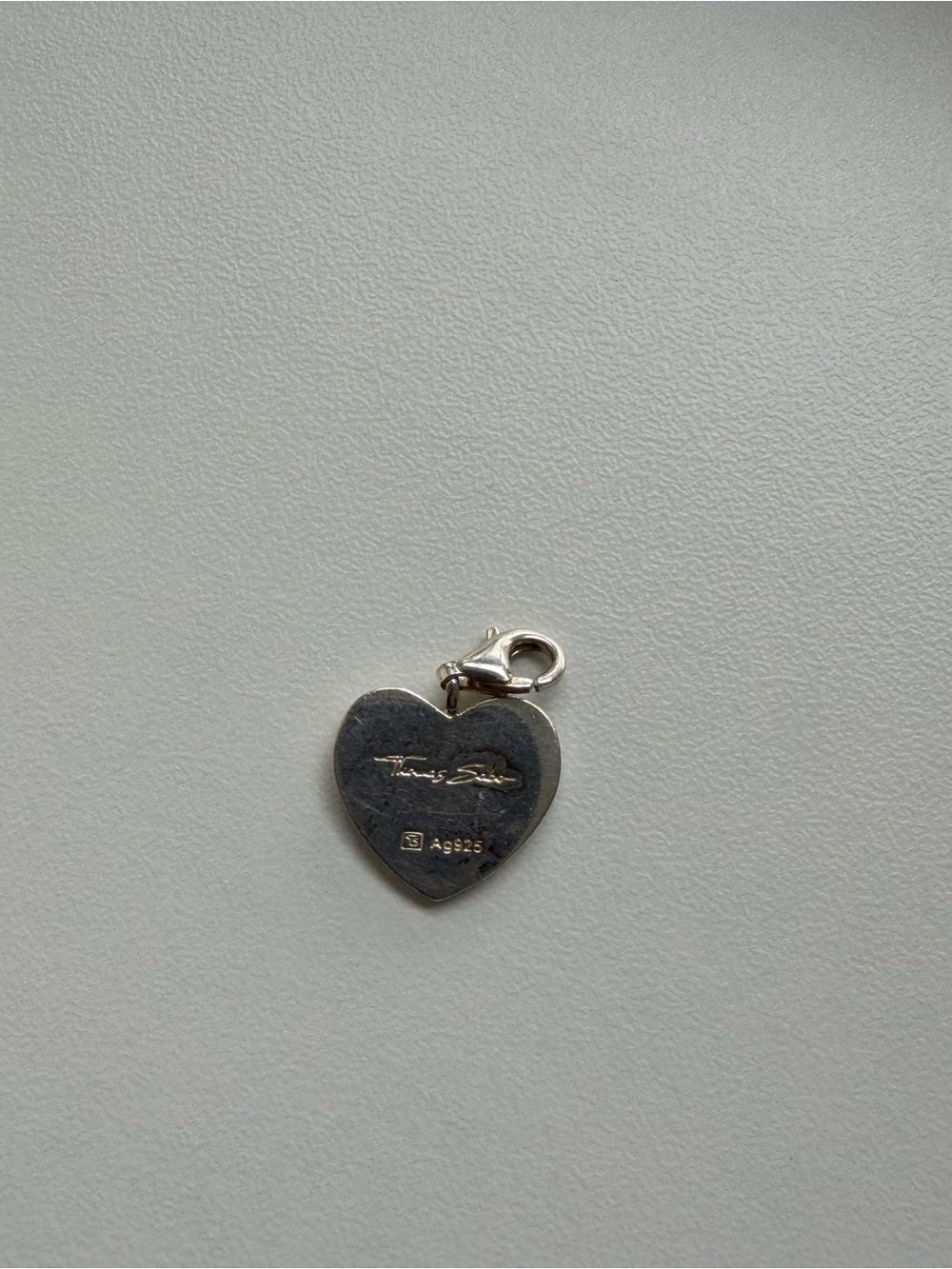 Thomas Sabo Authentic Sterling Silver Mom Maman Heart Charm
