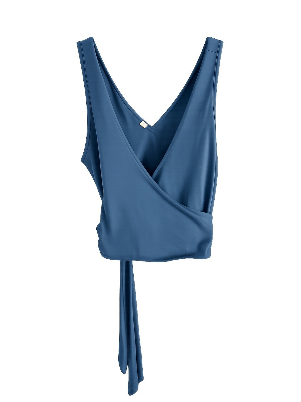 Lululemon Blue Wrap Tie Front Sleeveless Athletic Tank Size 6