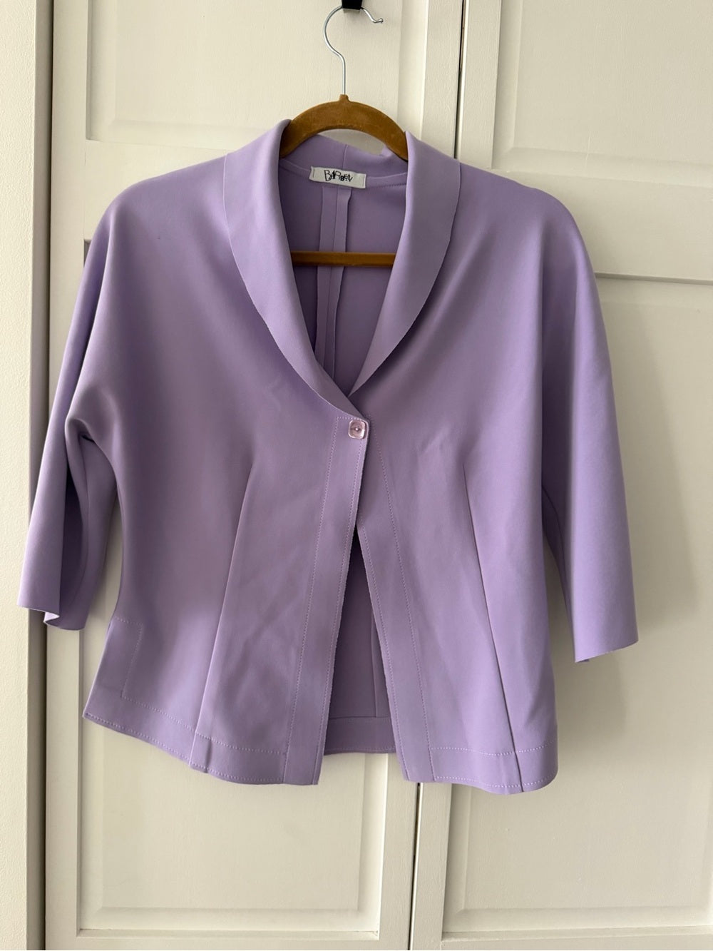 Vintage Barbeau Lilac Cropped Blazer Size M – Elegant Pastel Jacket