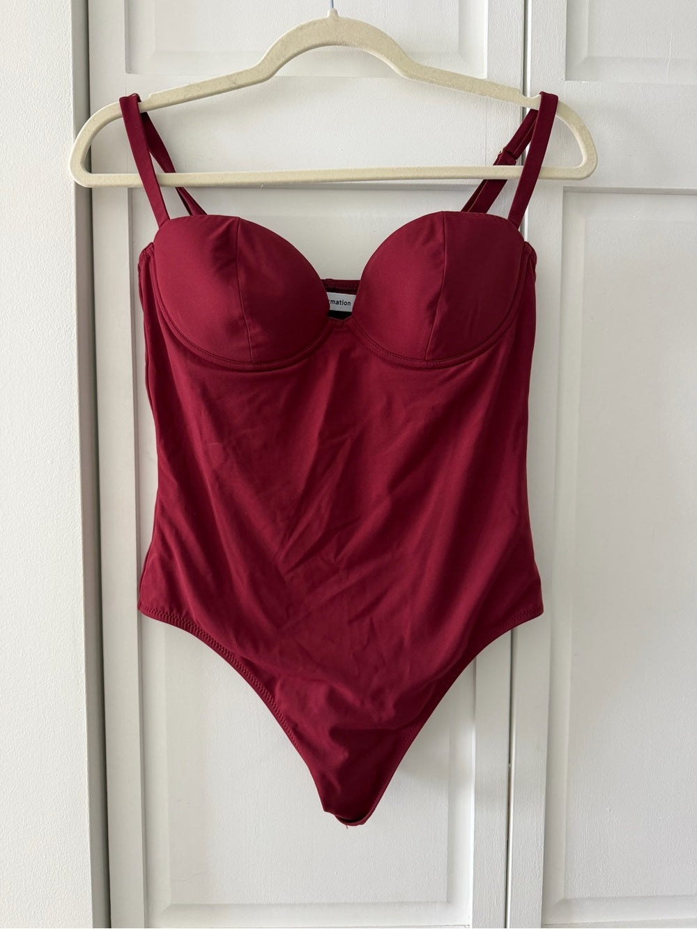 NWOT Reformation Aria Sweetheart Underwire One Piece Swimsuit M
