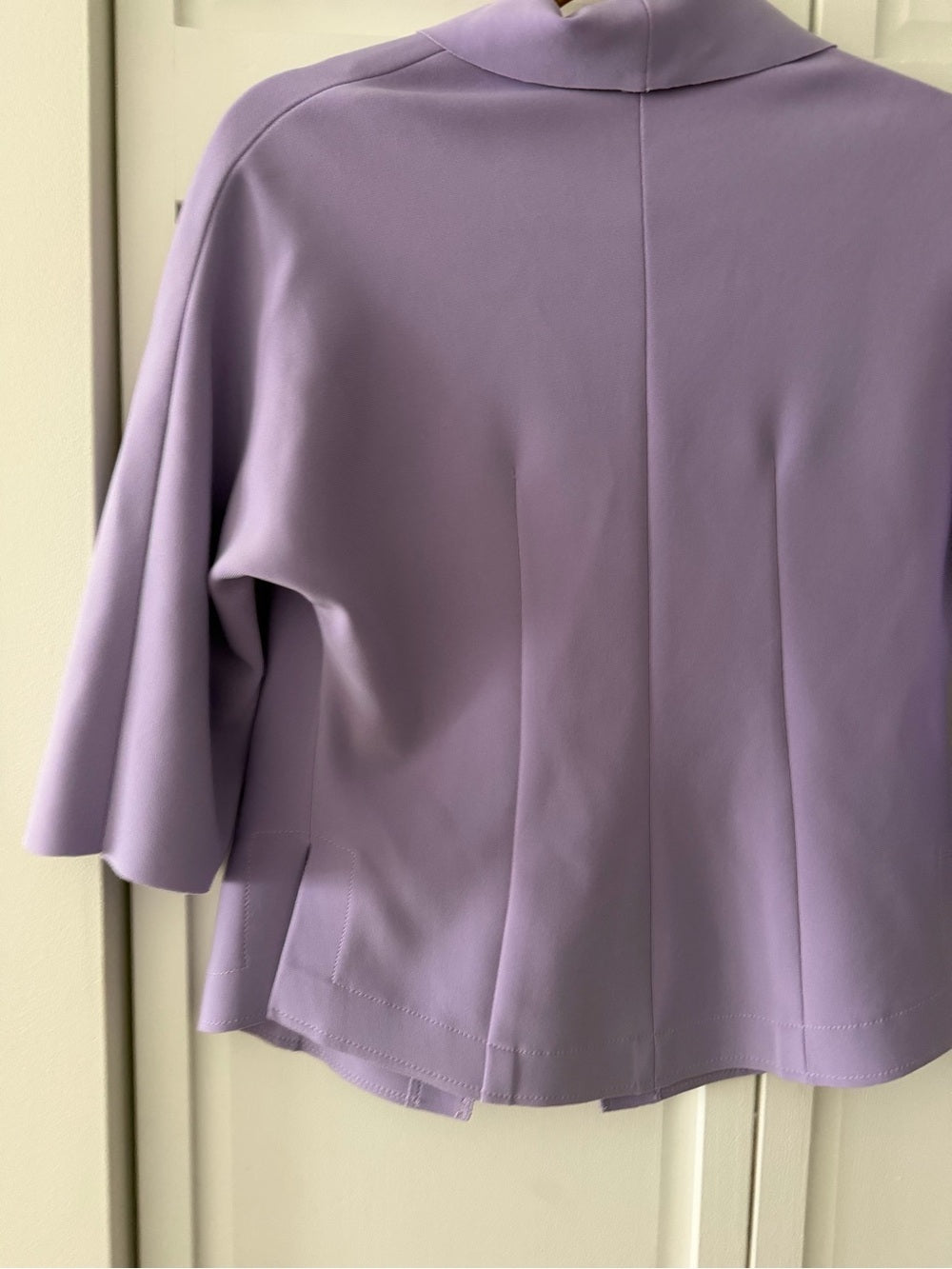 Vintage Barbeau Lilac Cropped Blazer Size M – Elegant Pastel Jacket