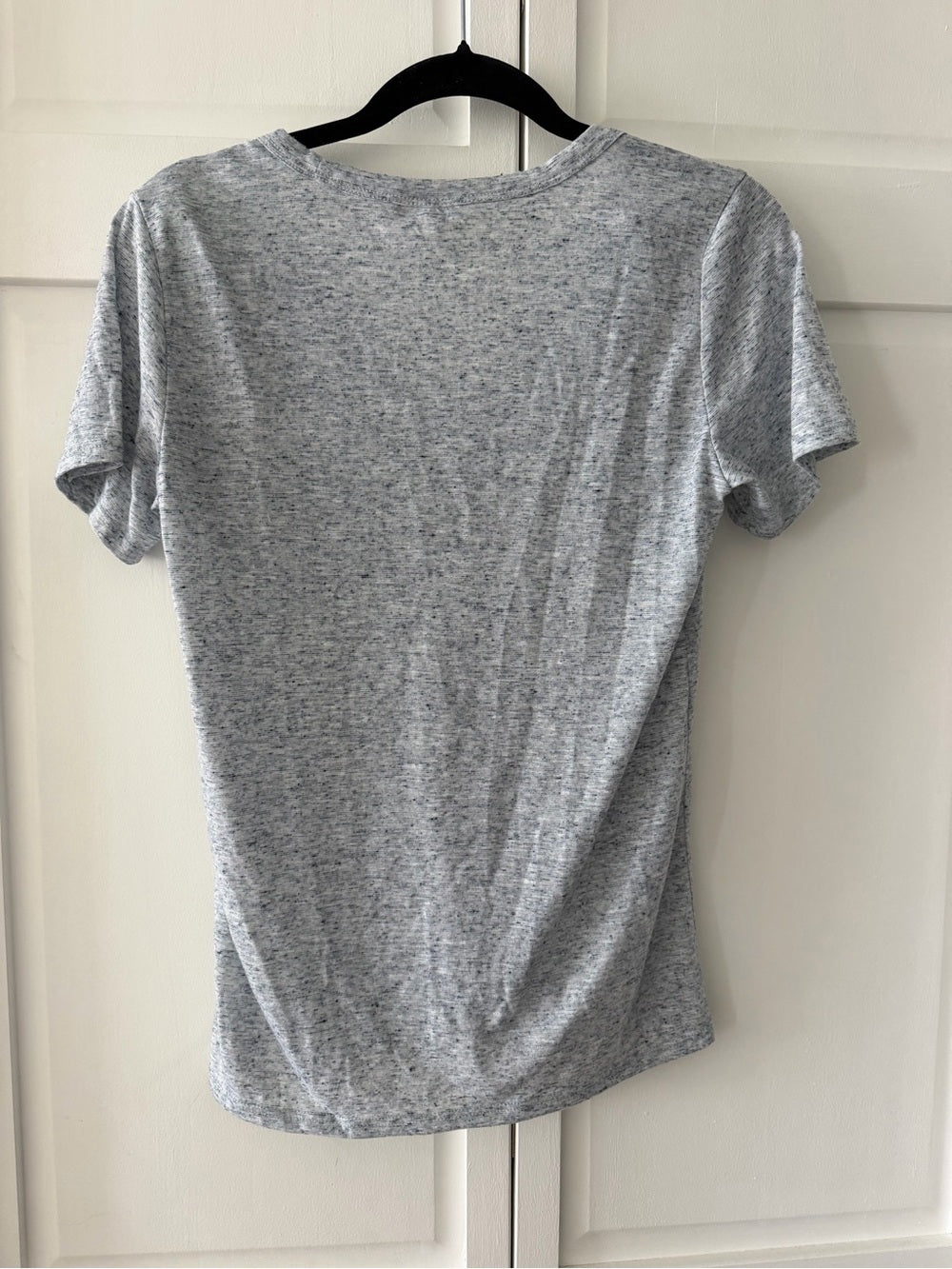 Club Monaco Grey Marled Wool-Blend Pocket T-Shirt Size XS