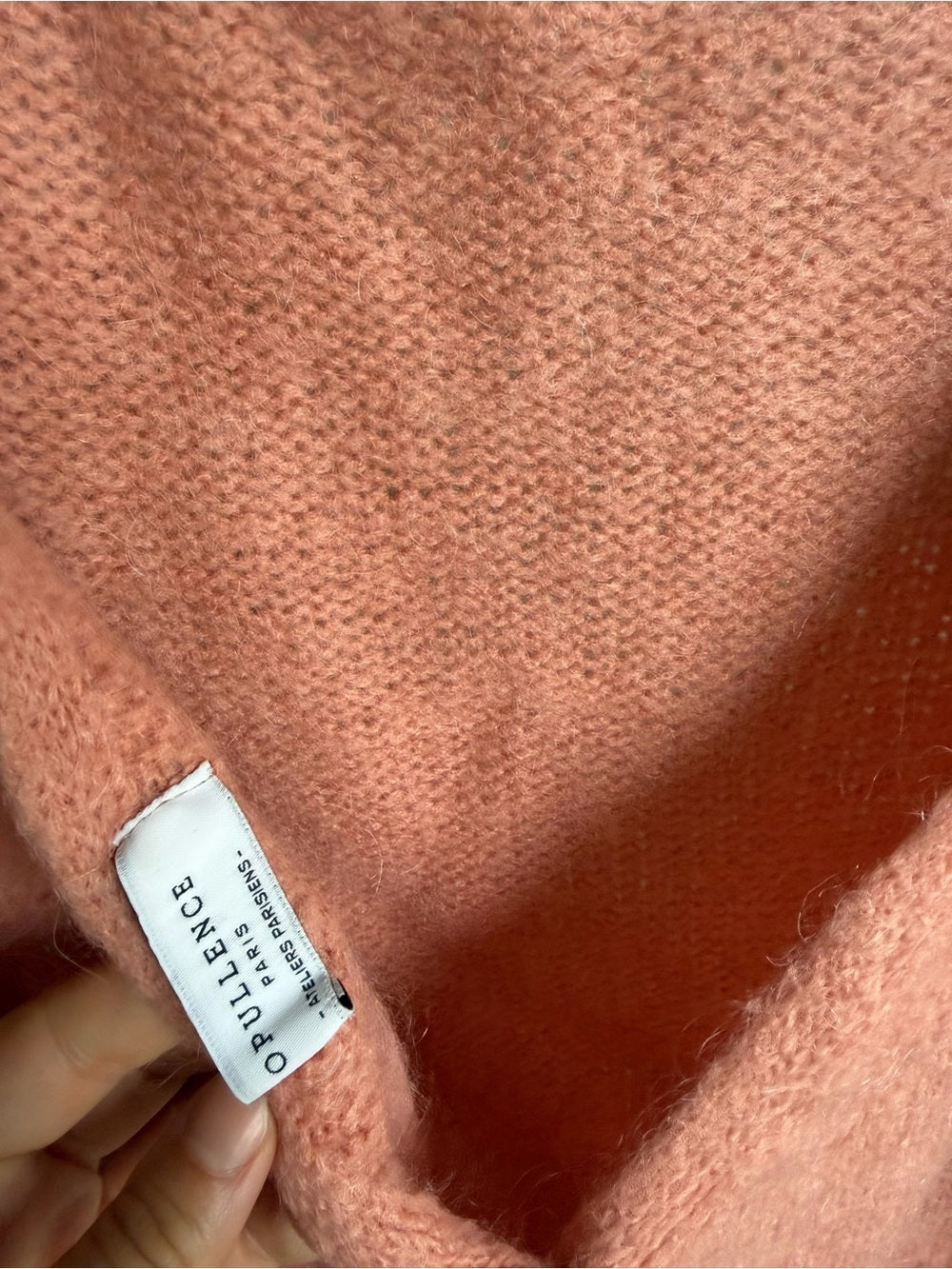 Opulence Paris Pink Mohair Blend Reversible open back  Cardigan size S/M