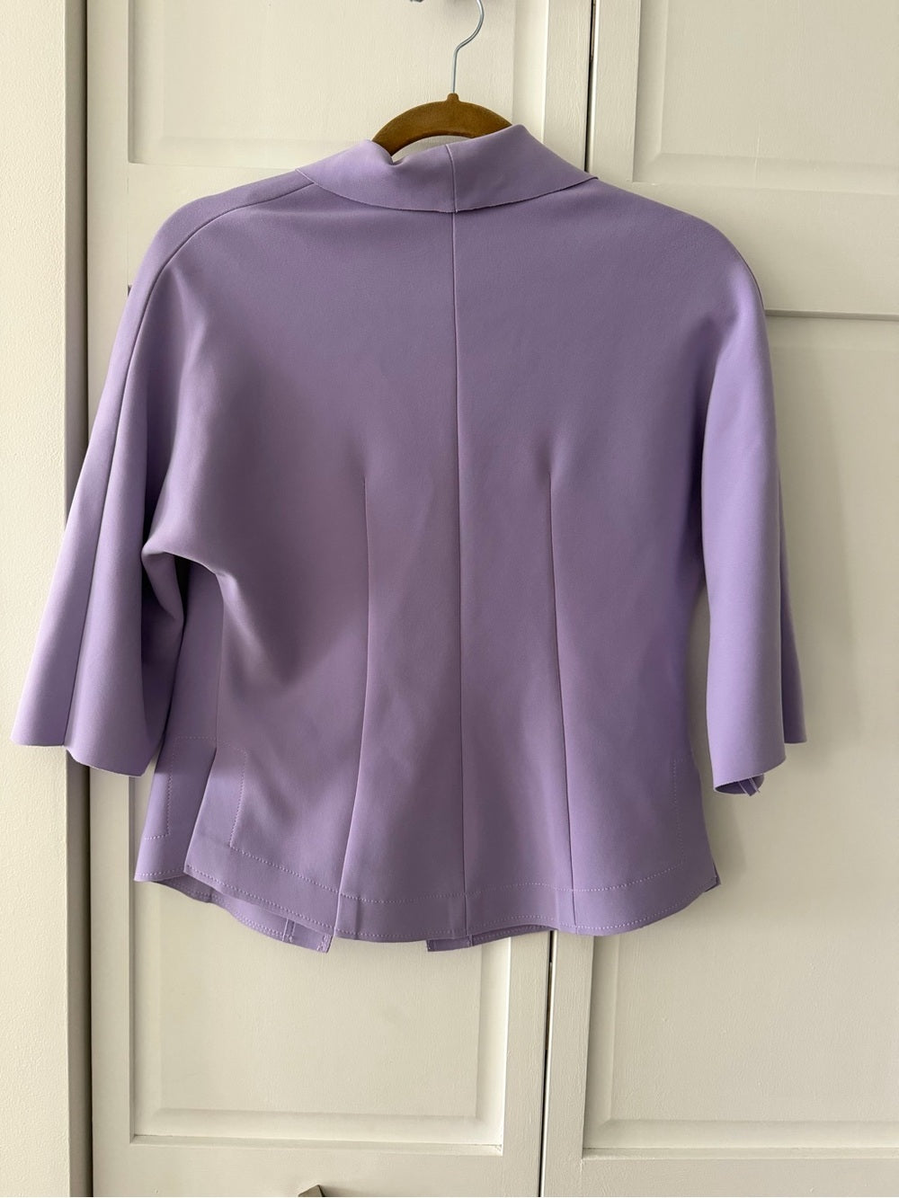 Vintage Barbeau Lilac Cropped Blazer Size M – Elegant Pastel Jacket