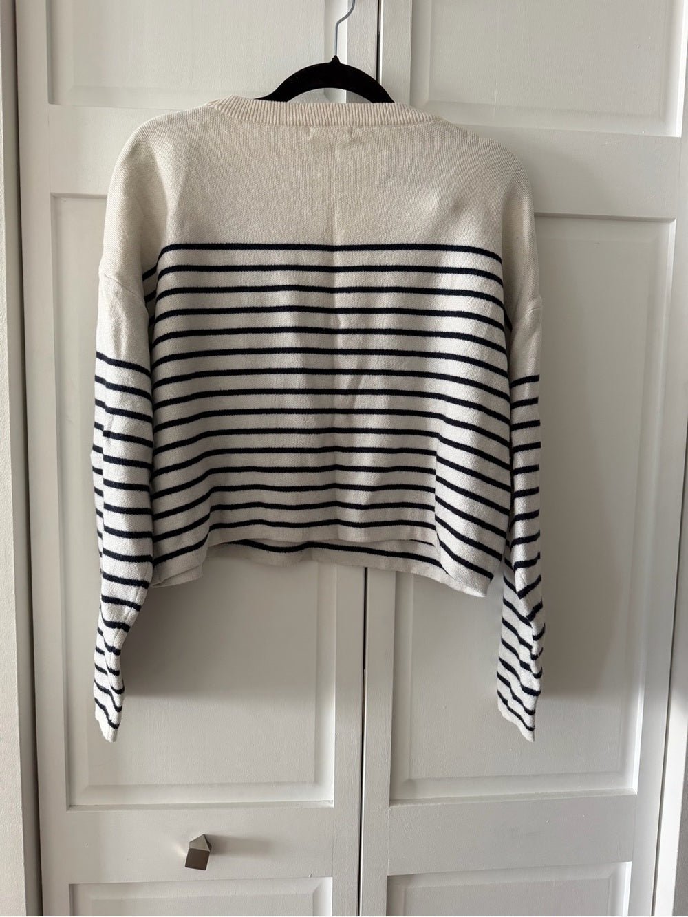 Lili & Lala French Store Striped "Amour" Cropped Sweater - Studio Edition