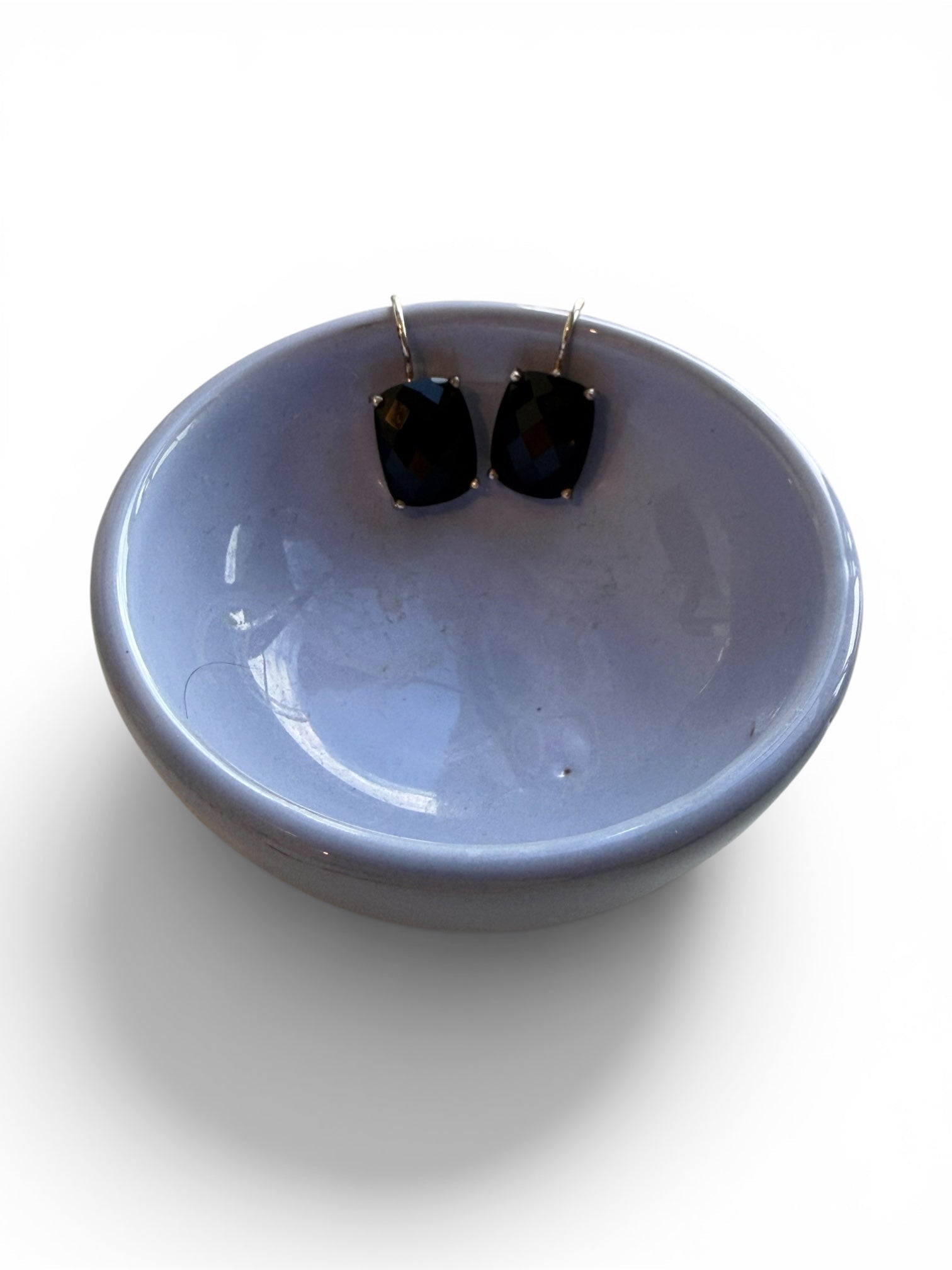 Thomas Sabo Sterling Silver Black Onyx Drop Earrings – 1" Cushion Cut - Studio Edition