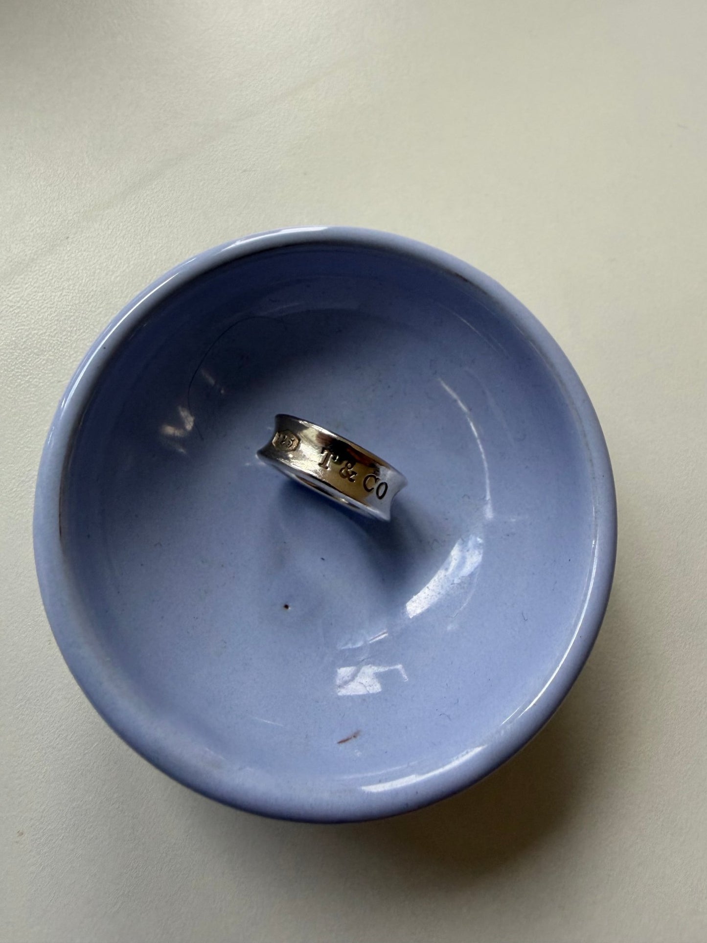 Tiffany & Co. Sterling Silver 1837 Concave Band Ring - Size 6 - Studio Edition