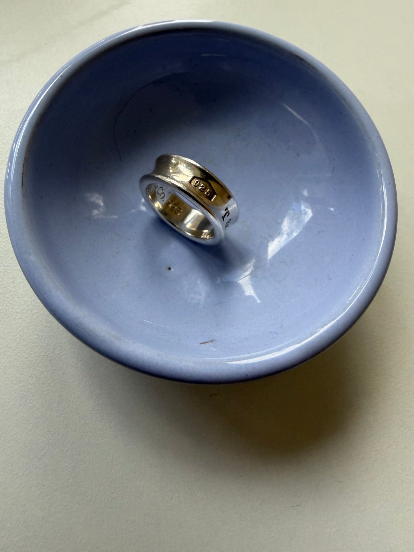 Tiffany & Co. Sterling Silver 1837 Concave Band Ring - Size 6 - Studio Edition