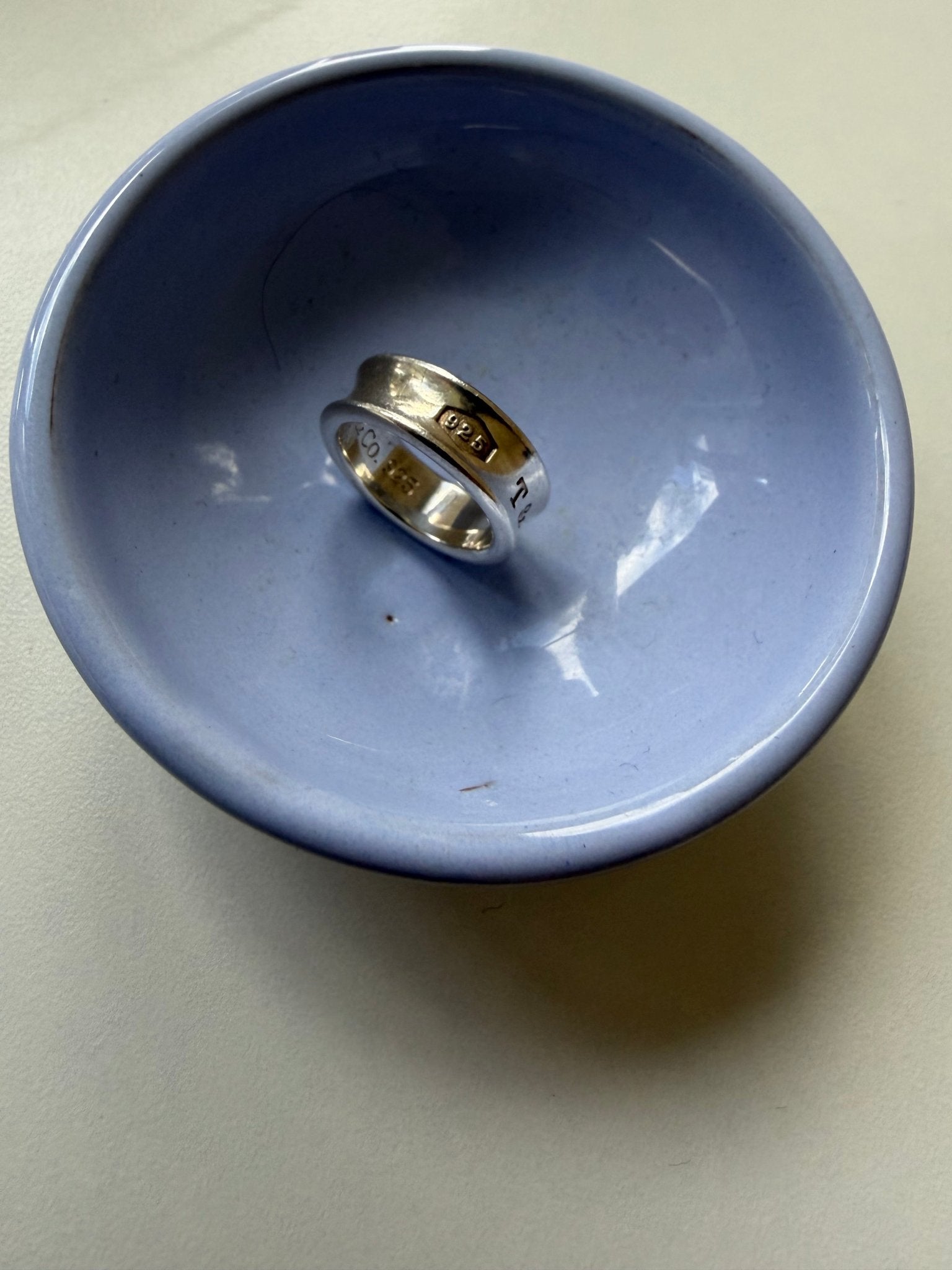 Tiffany & Co. Sterling Silver 1837 Concave Band Ring - Size 6 - Studio Edition
